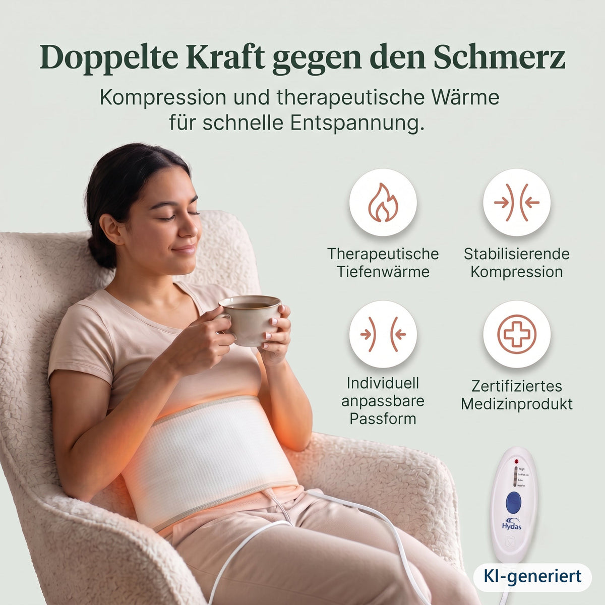 Rückenstützgürtel mit Heizfunktion – Kompression und therapeutische Wärme
