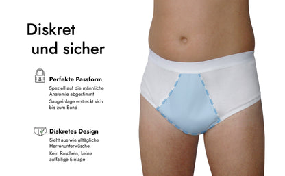 Herrenslip | integrierte Saugeinlage