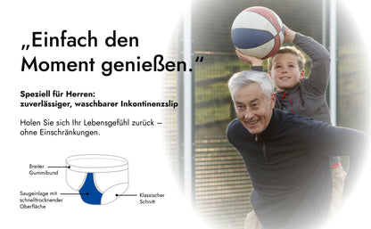 Herrenslip | integrierte Saugeinlage