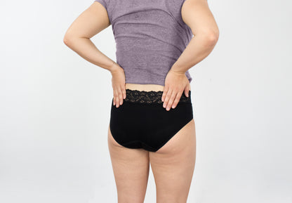 MONA | Spitzen-Slip mit integrierter Saugeinlage