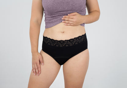 MONA | Spitzen-Slip mit integrierter Saugeinlage