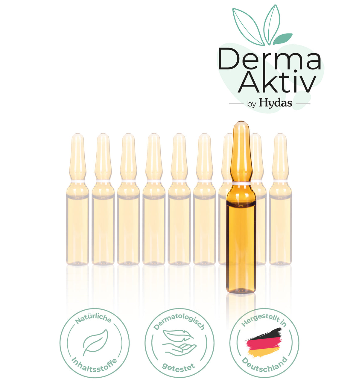 DermaAktiv Feuchtigkeits-Booster mit straffender Wirkung, 10 Ampullen - Made in Germany