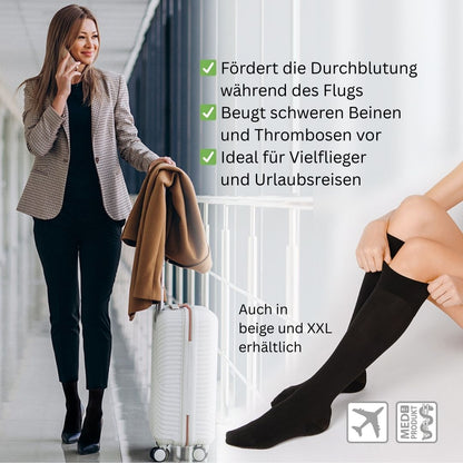 Reisestrümpfe mit aktiver Stützwirkung - Doppelpack -
