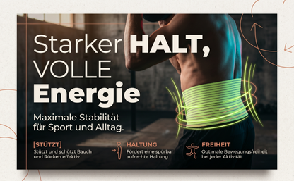 Kraftgürtel aus recyceltem Kunststoff