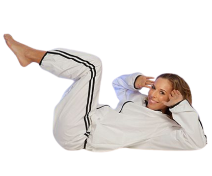 Fitnessanzug mit Saunaeffekt