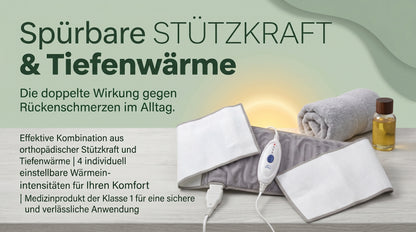 Rückenstützgürtel mit Heizfunktion