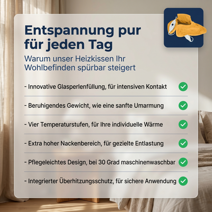 Nacken- und Schulterheizkissen - gewichtet