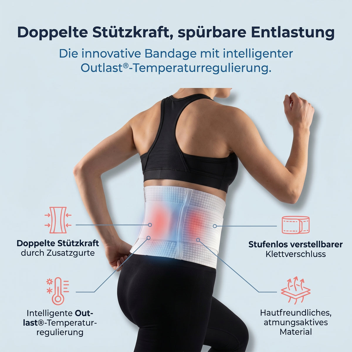 Rückenstützgürtel »STARK« mit Outlast®