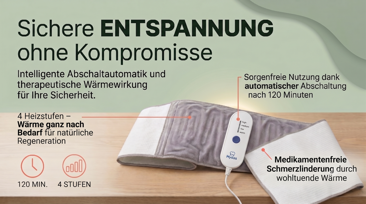 Rückenstützgürtel mit Heizfunktion